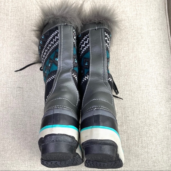 Western Chief Teal Speed Lace-Up Knit Boot - Picture 8 of 12